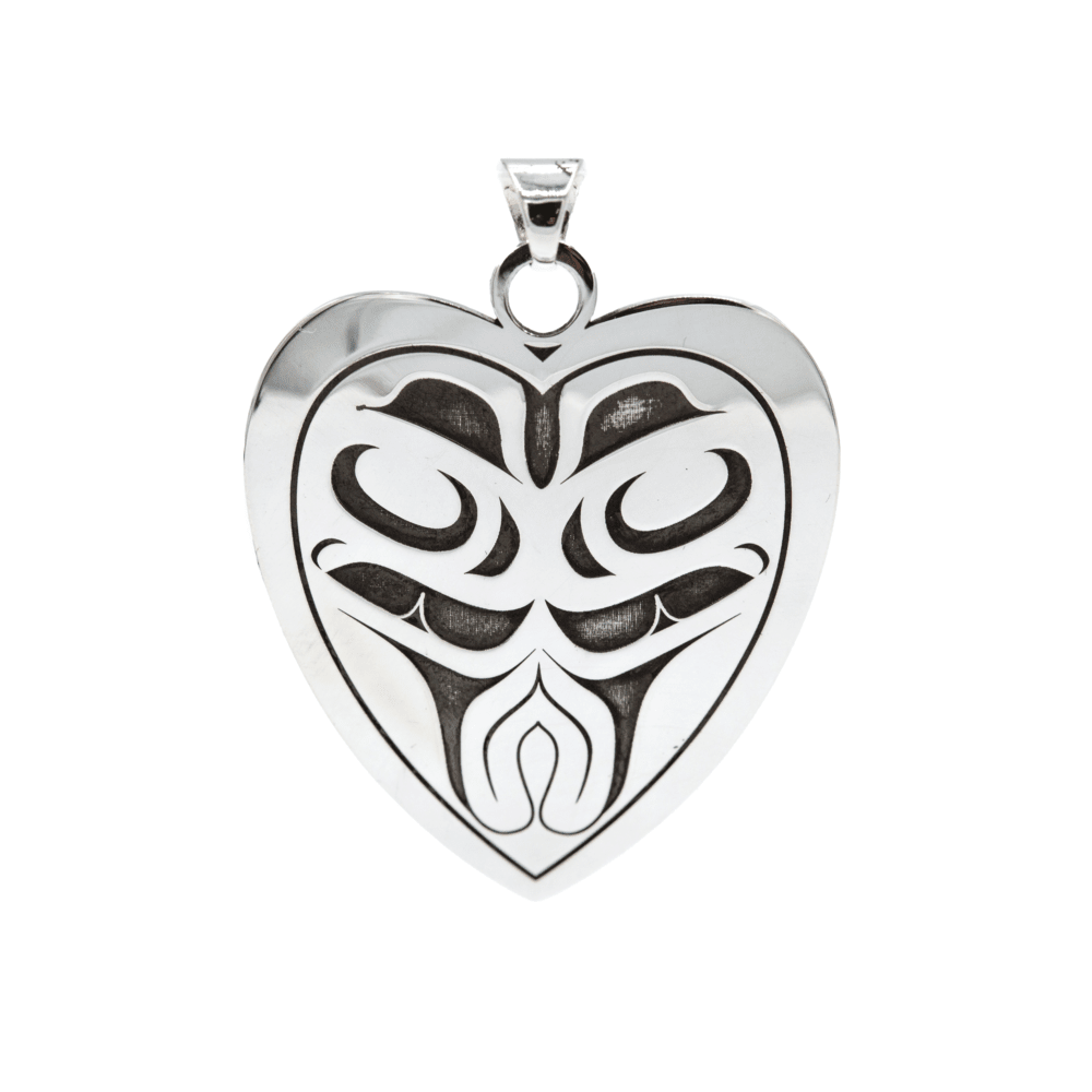 Two Bears Heart Pendant
