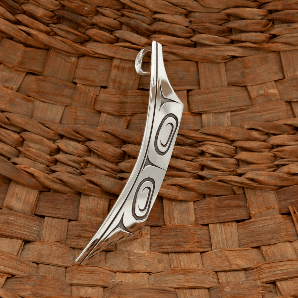 Sterling Silver Canoe Pendant