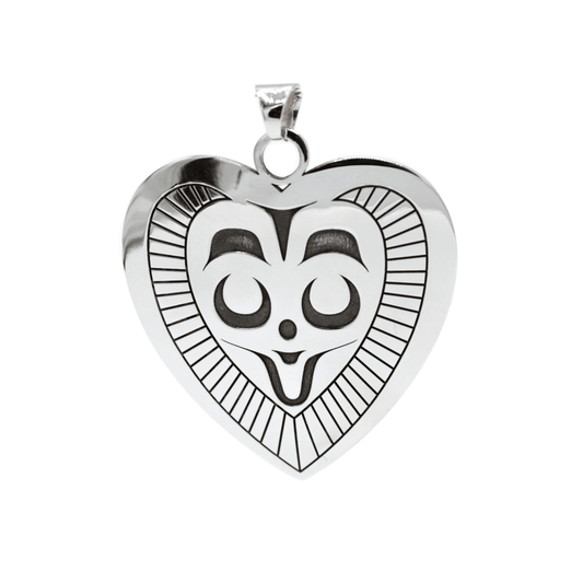 Mouse Women Heart Pendant